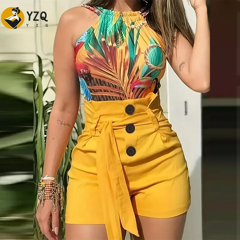Summer Zara - Y2K – short à boutons solides