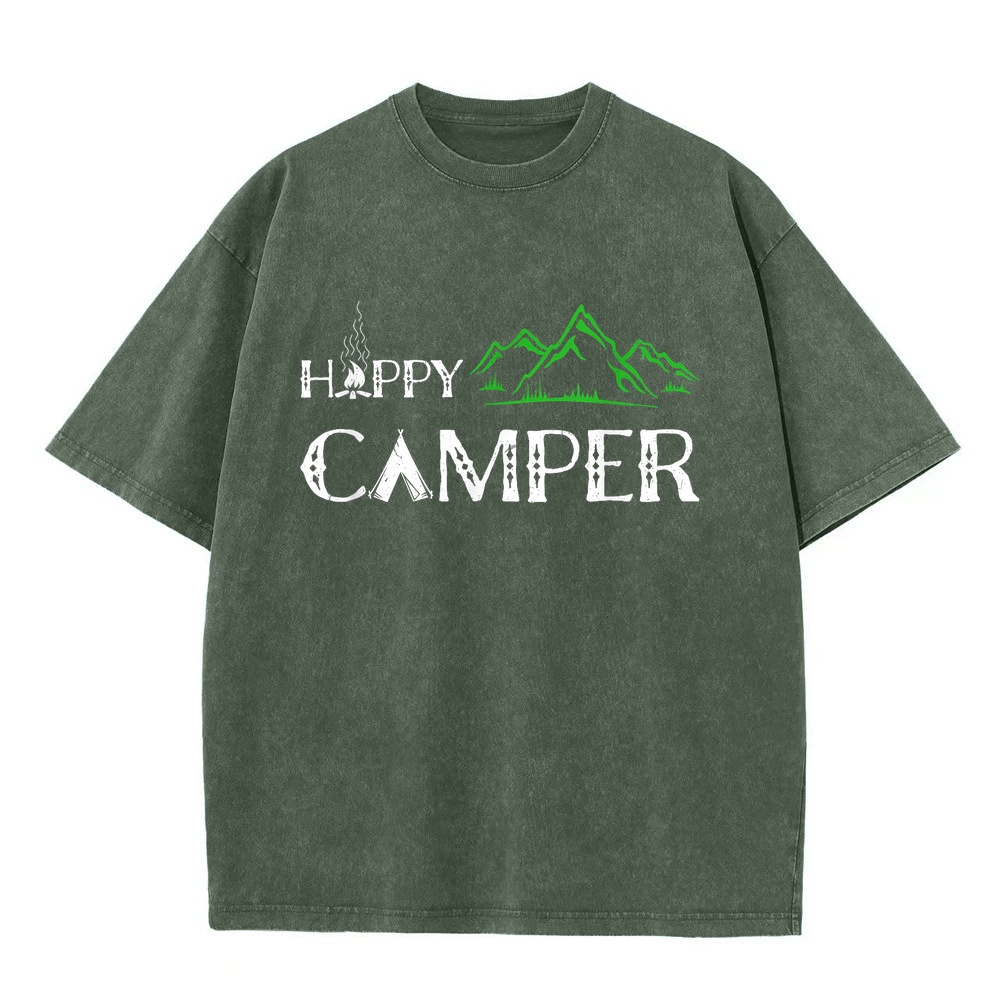 Summer Clothing Women Canada - T-shirt de camping Happy Camper pour