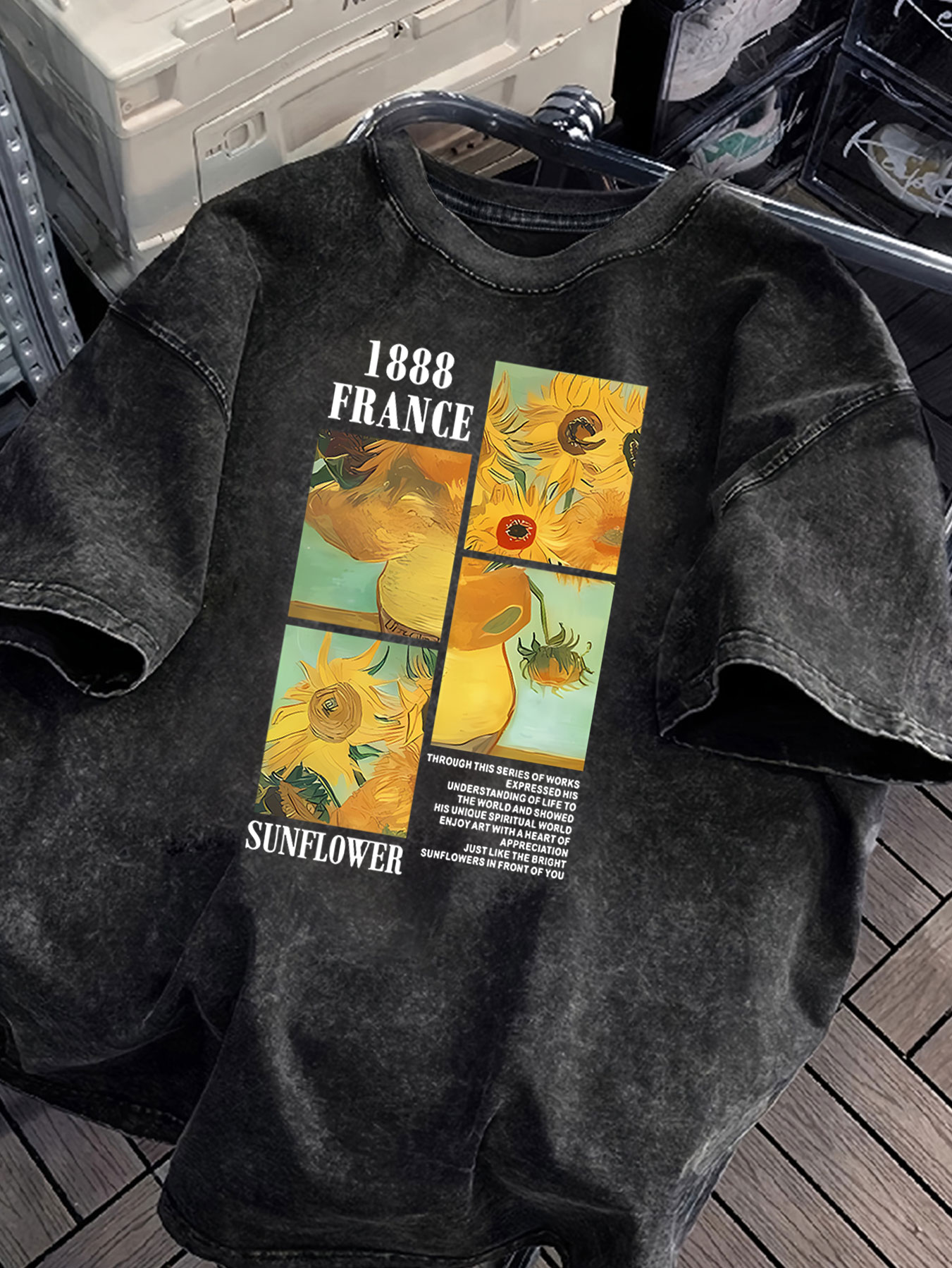 Summer Clothing Drawing - T-shirts Vintage délavés pour femmes dessin