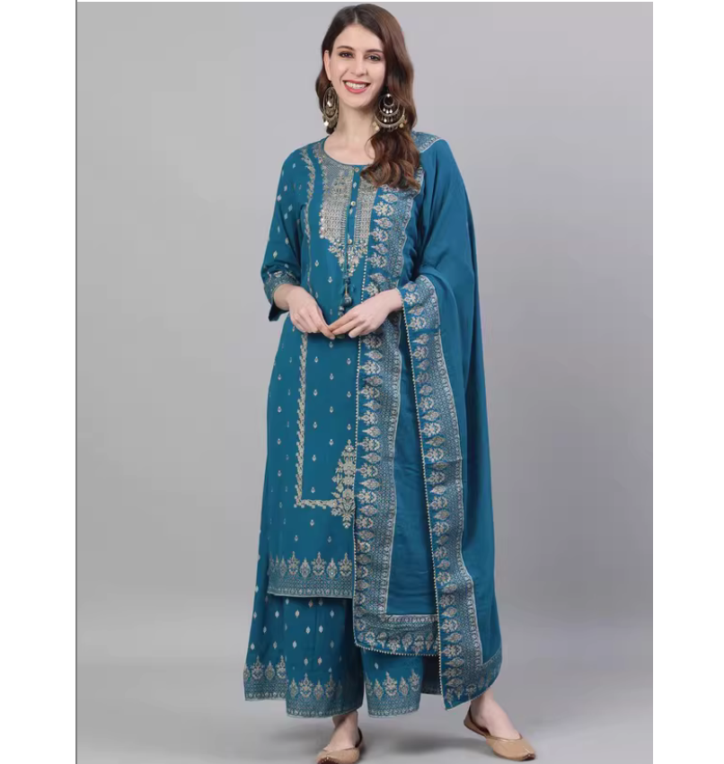 Summer Clothing Pakistan - Ensemble trois pièces en coton imprimé