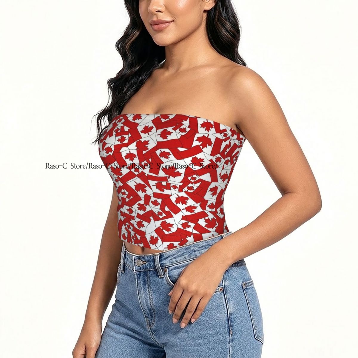 Summer Clothing Women Canada - Haut court tube slim sans bretelles