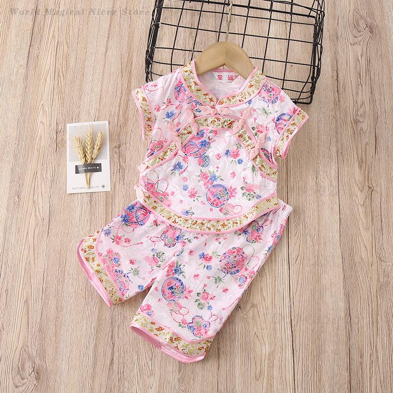 Ensemble Cheongsam Imprimé Sty - Summer Clothing Baby Girl avis et prix